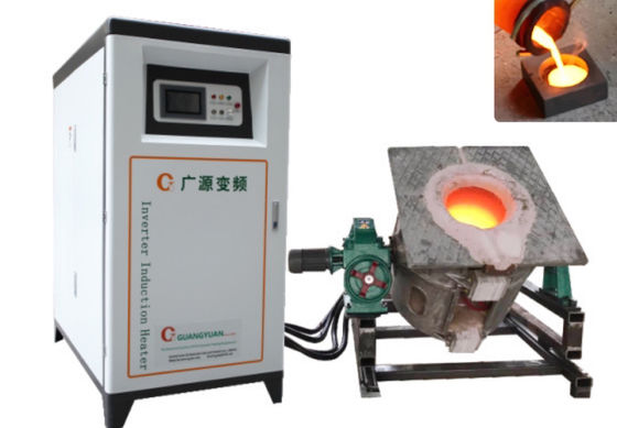 Metal Eritme İçin Dokunmatik Ekran İndüksiyon Eritme Makinesi 250KW 380V